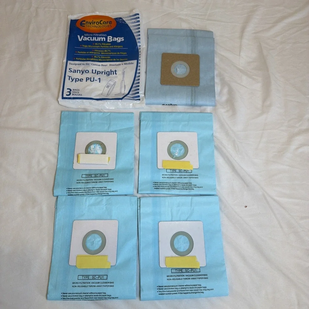 EnviroCare Vacuum Cleaners Bag for Sharp Upright, Type PU-2 (5 Pack) #844